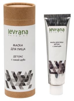Маска для лица с сажей дуба, Детокс (50 мл), Levrana (Маска для лица с сажей дуба, Детокс (50 мл), Levrana)